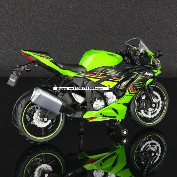 1:12 Kawasaki Ninja ZX-6R Metal Model Motorcycle - Image 4