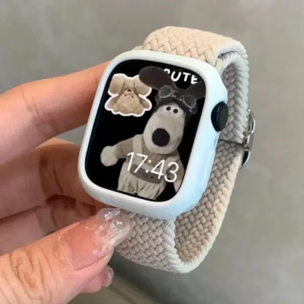 Korean Cute Nylon Strap for Apple Watch 38-49mm - Image 20