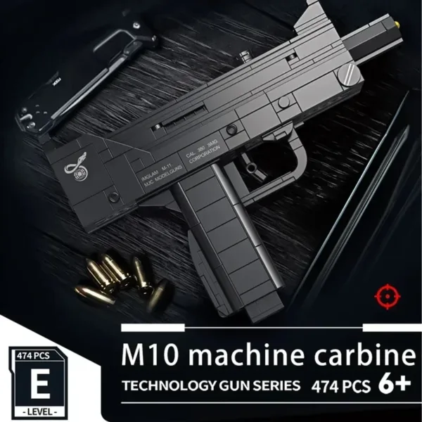 M10 Submachine Gun Toy Building Blocks Set - Image 7