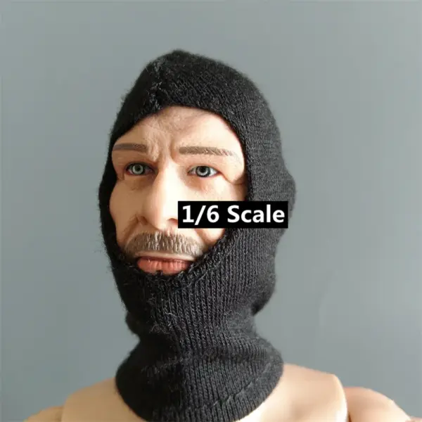 1/6 Scale Tactical Black Mask for Action Figures