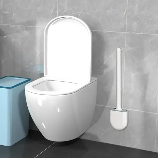 Silicone Toilet Brush with Wall Holder - Image 3