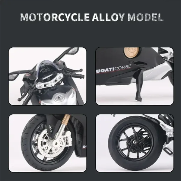 1:12 Ducati Panigale V4S Alloy Model Motorcycle - Image 3