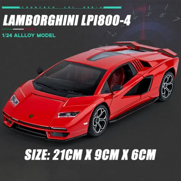 1:24 Lamborghini Countach Diecast Model Car - Image 10