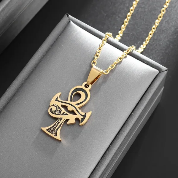 Eye of Horus Cross Pendant Necklace - Image 42