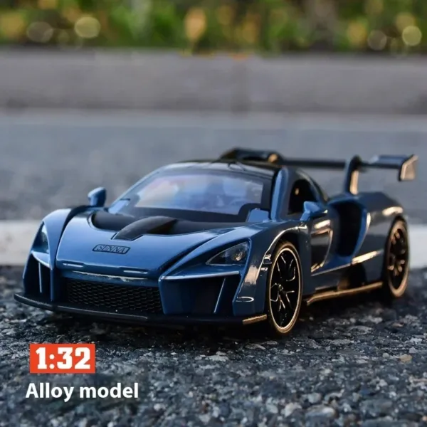 1:32 Senna Alloy Diecast Racing Car Model - Image 6