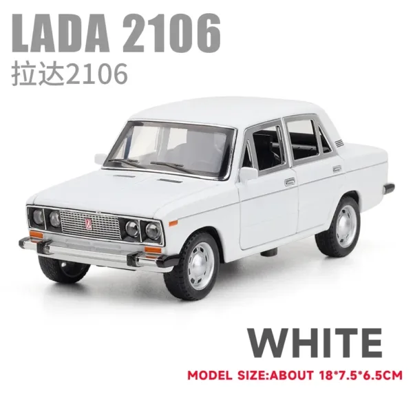 1:24 Metal Lada Retro Sedan Model Car - Image 8