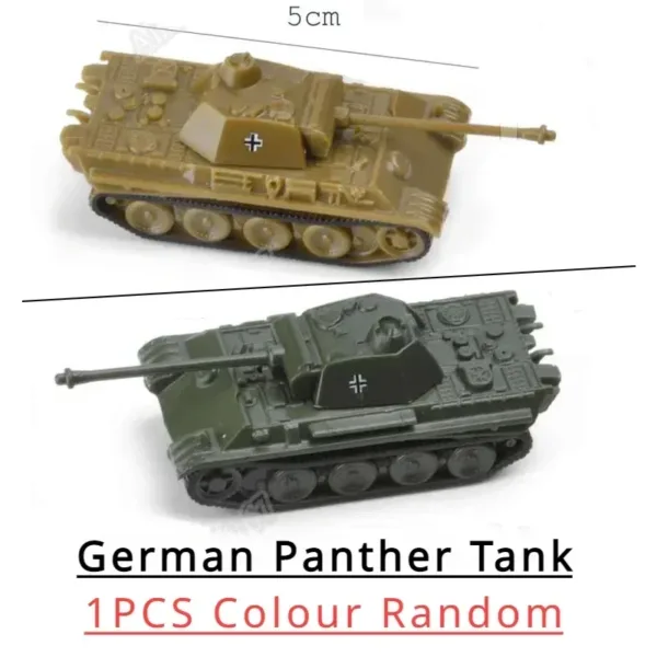 1:144 WWII Plastic Tank Model Set of 4 - Image 28