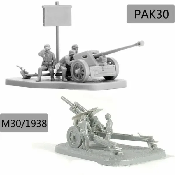 1/72 Scale PAK40 Anti-Tank Gun Model Kit