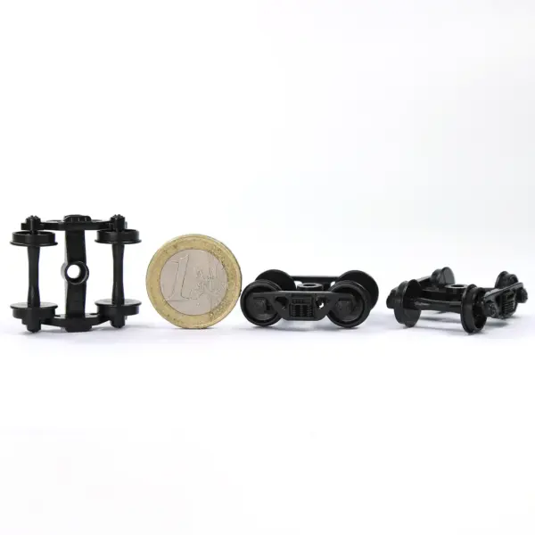 24pcs HO Scale Model Train Bearing Trucks - Image 3