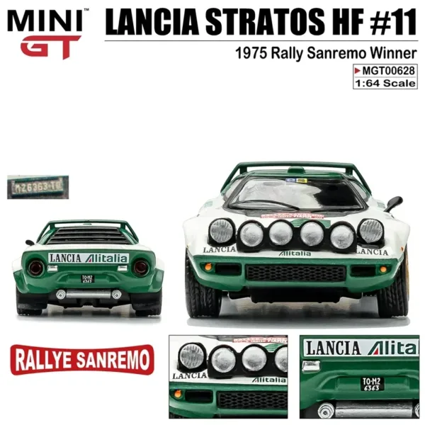 1/64 Lancia Stratos HF11 Diecast Model Car - Image 3