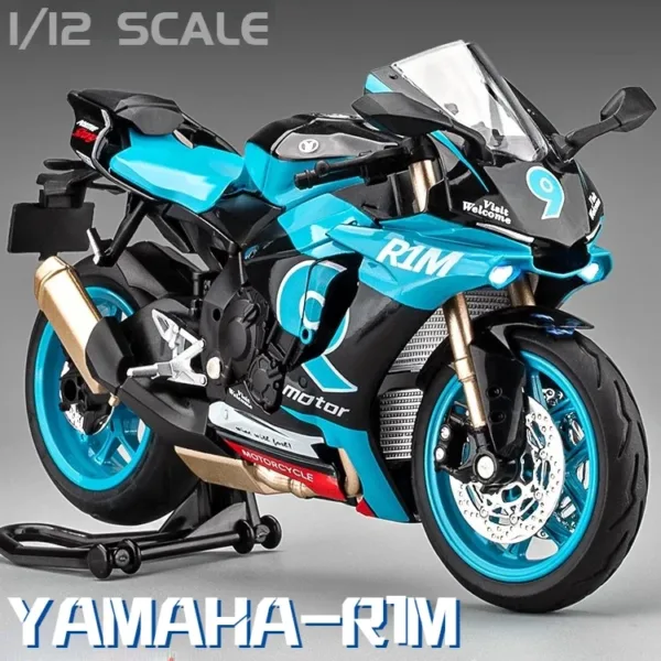 1/12 Yamaha R1M Alloy Diecast Motorcycle Model - Image 8