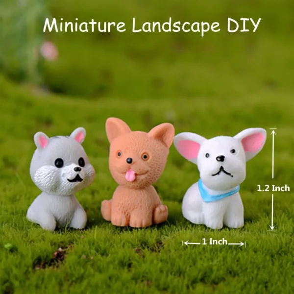 12pcs Mini Resin Dog Figurines for Decor - Image 6