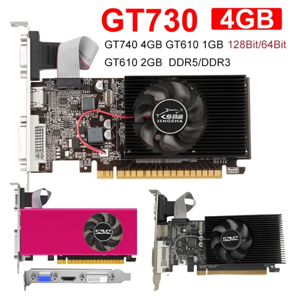 GT730 4GB DDR5 Graphics Card PCI-E 2.0 - Image 2