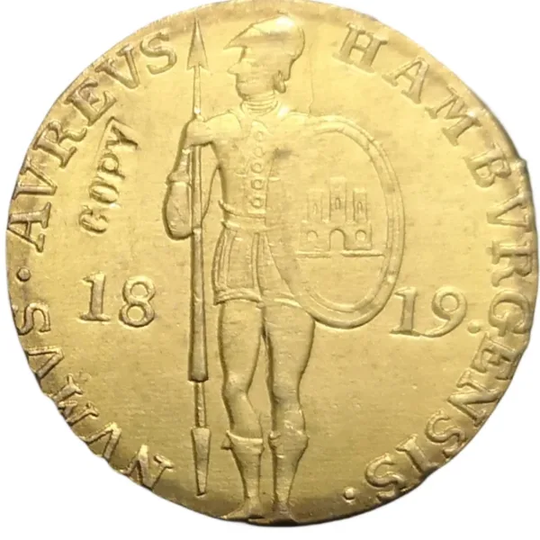 German Free Hanseatic City of Hamburg Gold Coin