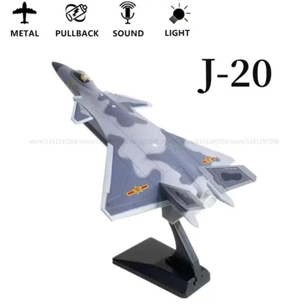 Pullback Jet Fighter Model with Lights and Sound - Image 13