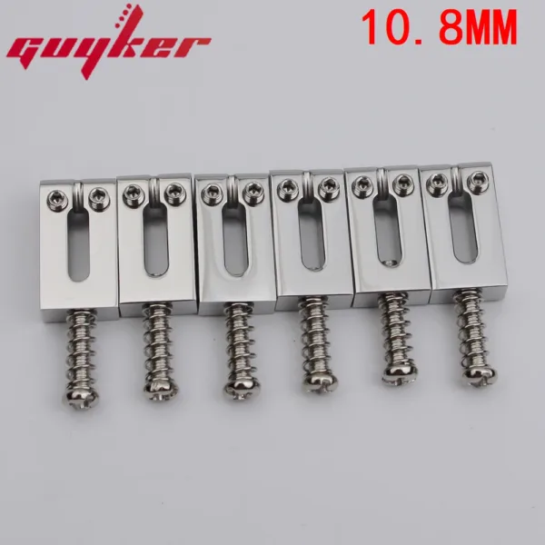 Stainless Steel Guitar Tremolo Bridge Saddles Set - Image 7