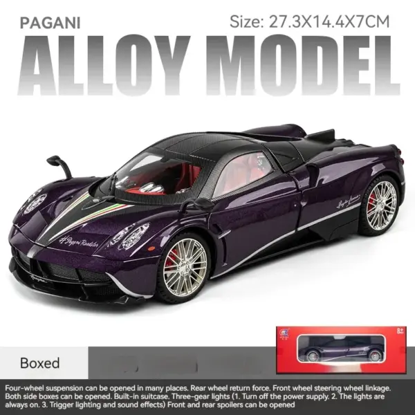 Pagani Huayra Dinastia Alloy Diecast Model Car - Image 7