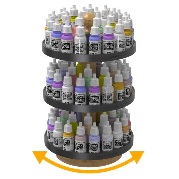 Rotatable Paint Organizer for 17ml Bottles