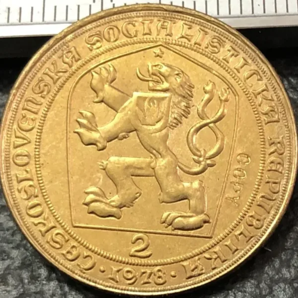 Czechoslovakia 2 Dukaty Gold Token Replica - Image 3