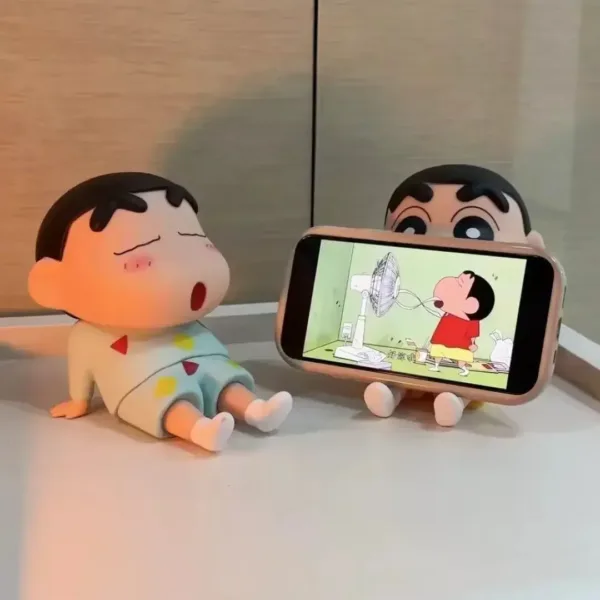 Crayon Shin-Chan Vinyl Doll Phone Holder - Image 2