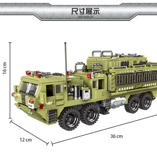 1377pcs Military Scorpio Truck Building Blocks - Image 7