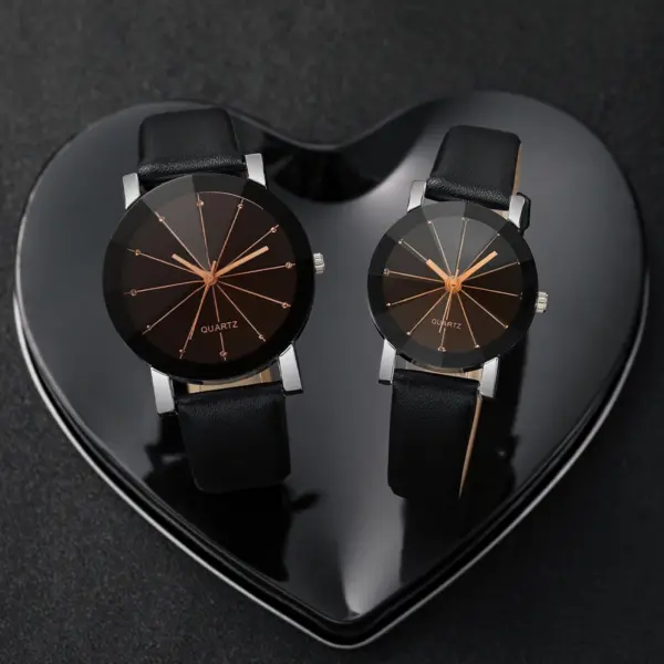 Couple's Quartz Watch and Bracelet Set 4PCS - Image 4