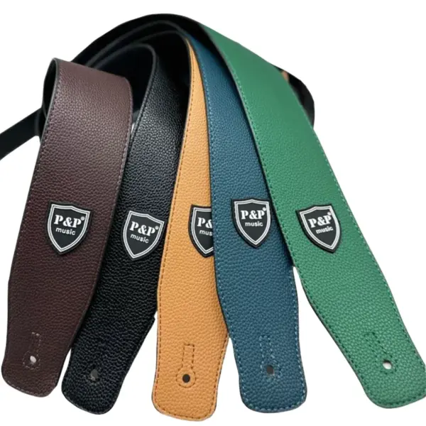 Adjustable 2.5 Inch PU Leather Guitar Strap