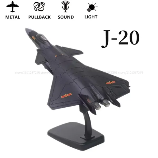 Pullback Jet Fighter Model with Lights and Sound - Image 15