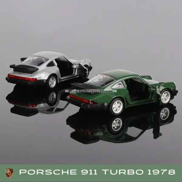 1:36 Diecast Porsche 911 Turbo Model Car - Image 6