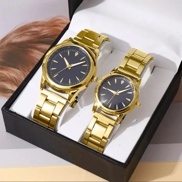 Couple Luxury Quartz Watches Set of 2