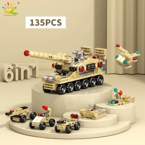 6in1 Police Truck Building Blocks Set - Image 6