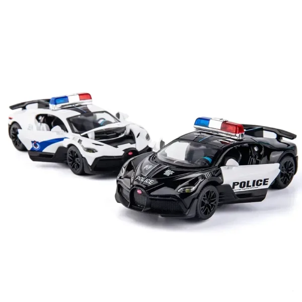 1:32 Diecast Bugatti Divo Police Car Model - Image 6