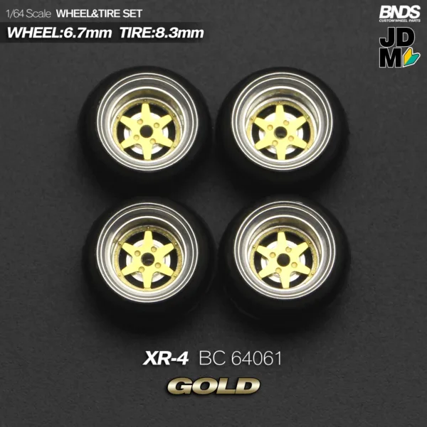 1/64 Scale Alloy Wheel and Tire Set 4pcs - Image 32