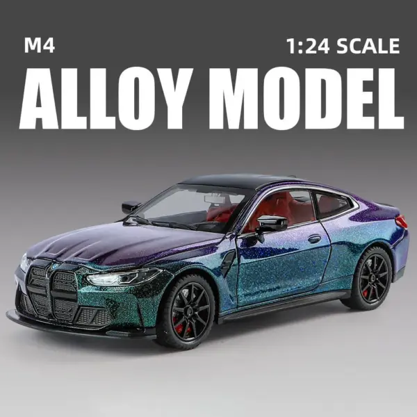 1:24 M4 G82 Diecast Alloy Sports Car Model - Image 9