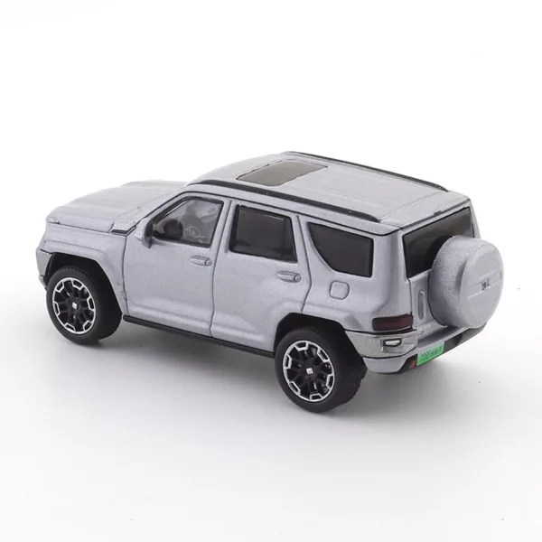 1/64 Scale Silver SUV Diecast Model Car - Image 5