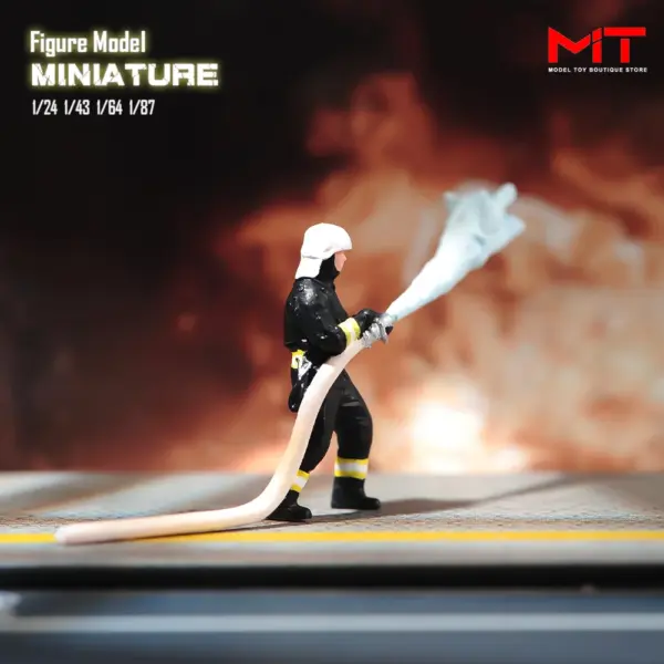 Firefighter Miniature Diorama Figures Set - Image 11