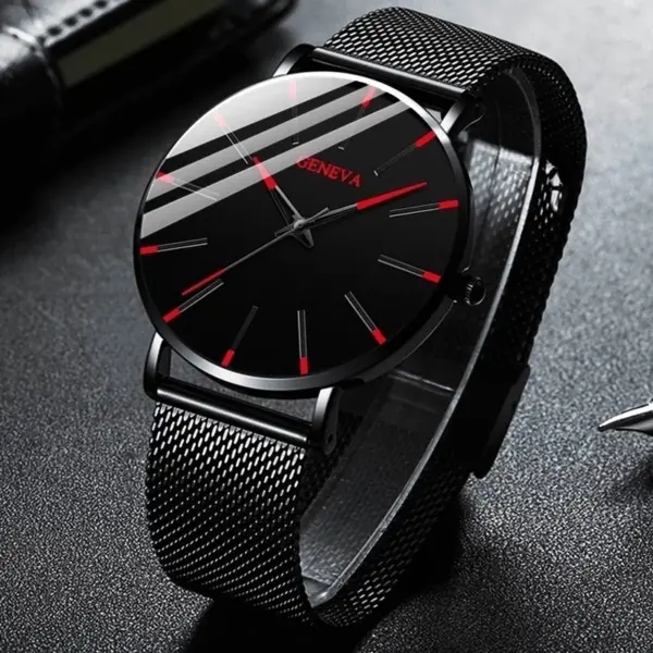 5PCS Men's Luxury Quartz Watch and Bracelets Set - Image 3