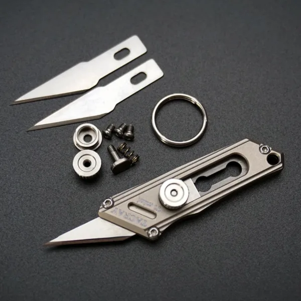 Titanium Alloy Pocket Utility Knife Tool - Image 8