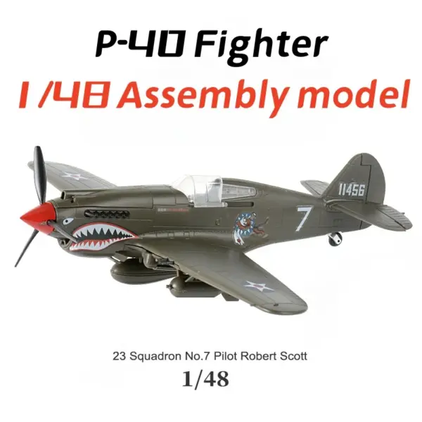 1/48 Scale P-40 Fighter Model Puzzle Kit