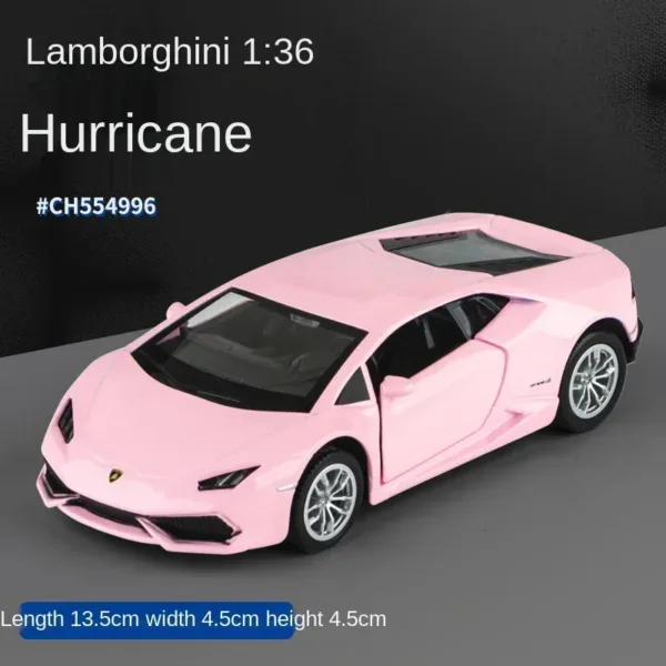 1:36 Pink Benz Diecast Alloy Model Car - Image 11