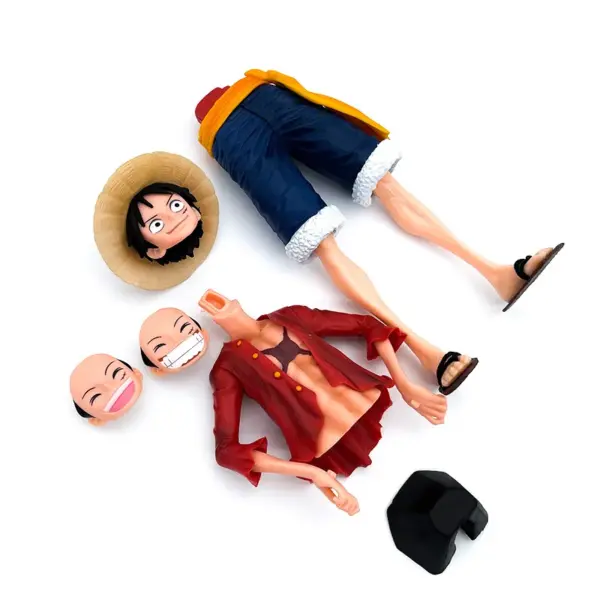 One Piece Luffy Action Figure with Faces - Image 6