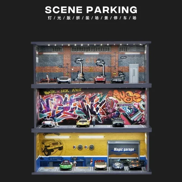 1/64 Scale Alloy Parking Garage Model Display