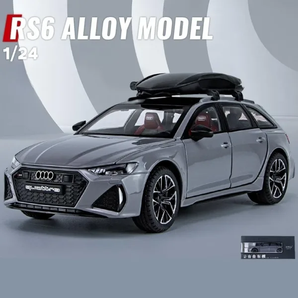 1/24 Audi RS6 Diecast Model Car Toy - Image 9