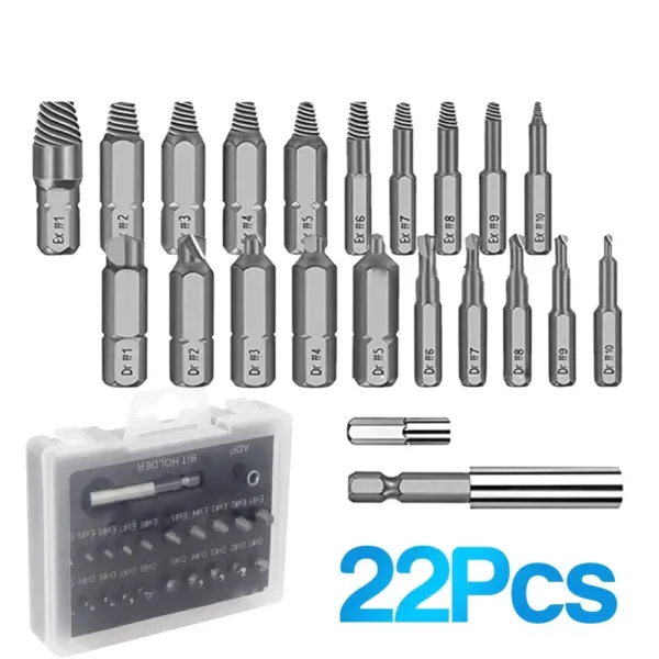 30-Piece Damaged Screw Extractor Set - Image 7