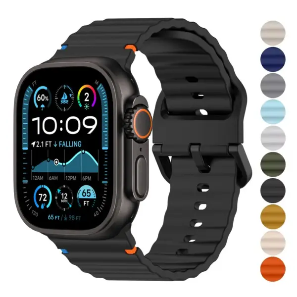 Silicone Strap for Apple Watch 46mm 45mm 44mm