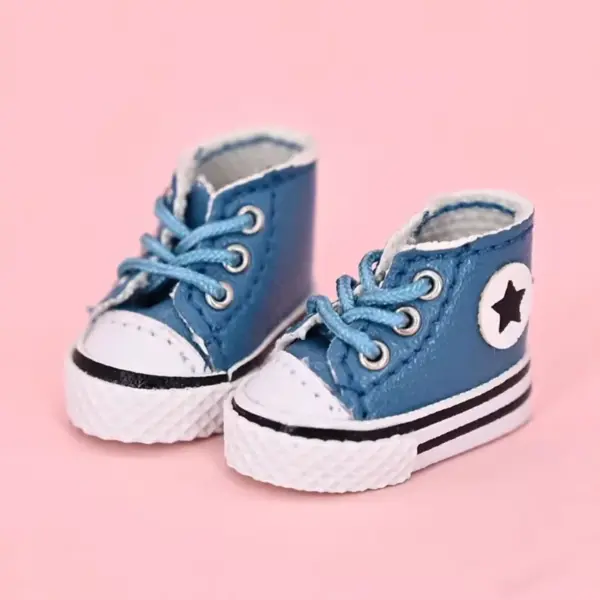 1:12 Dollhouse High Top Canvas Shoes - Image 9