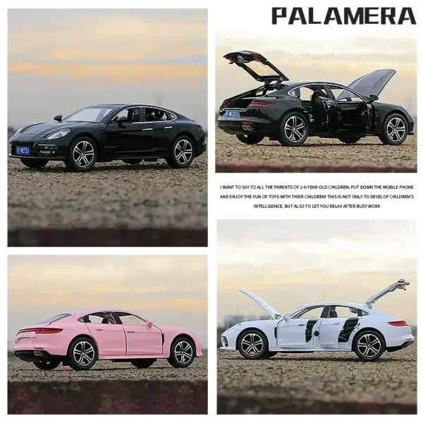 1:32 Handmade Metal Porsche Panamera Model Car - Image 3