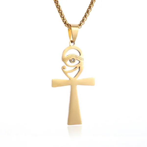 Eye of Horus Cross Pendant Necklace - Image 40