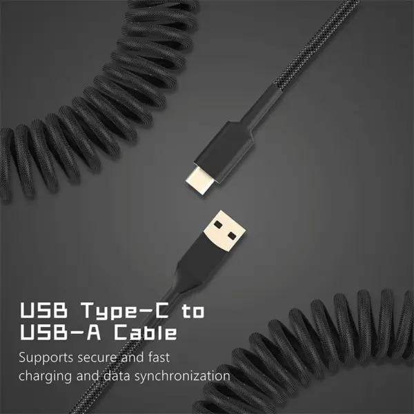 3M Coiled USB Type-C Keyboard Cable - Image 3