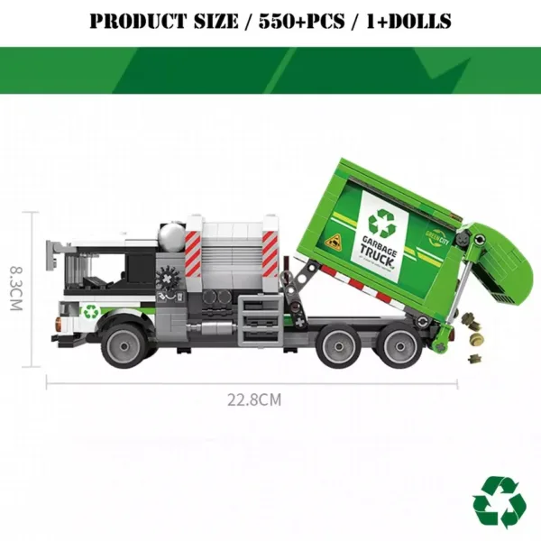 City Technical Sanitation Garbage Truck Toy - Image 6